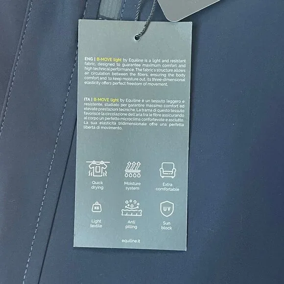 Equiline Women's B-Move Knee Patch Breeches - Navy - US 20 IT 36 - Picture 4 of 8